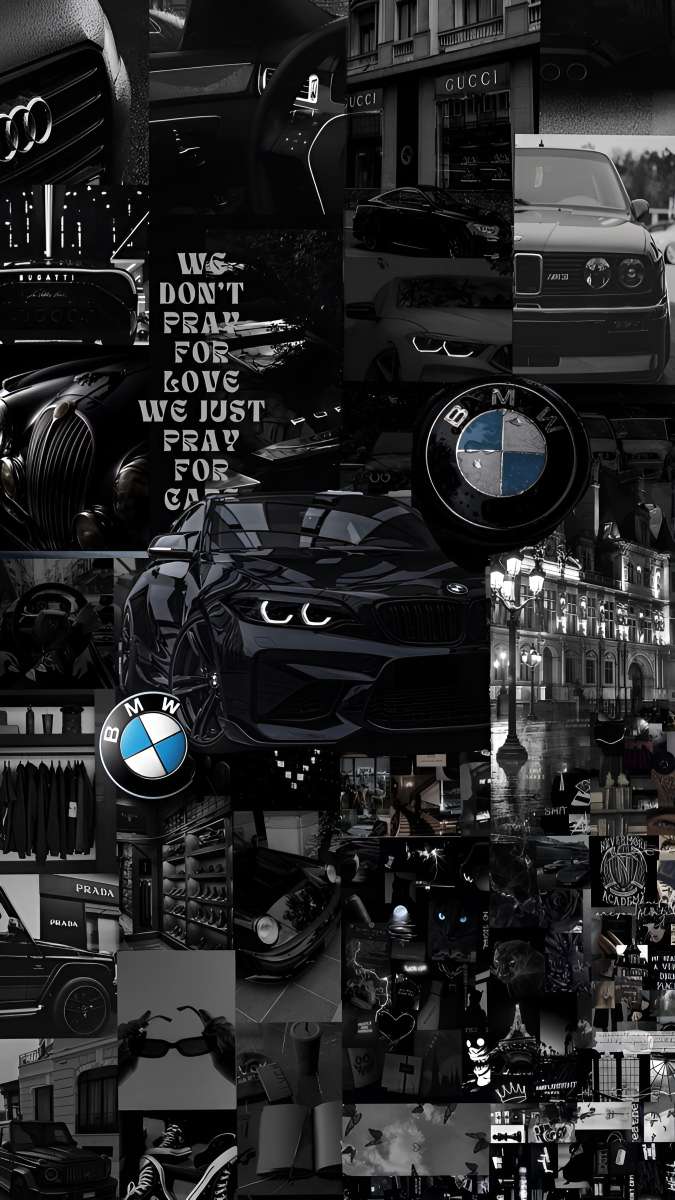 Dark BMW Aesthetic Collage Wallpaper 8K - free 8K wallpaper