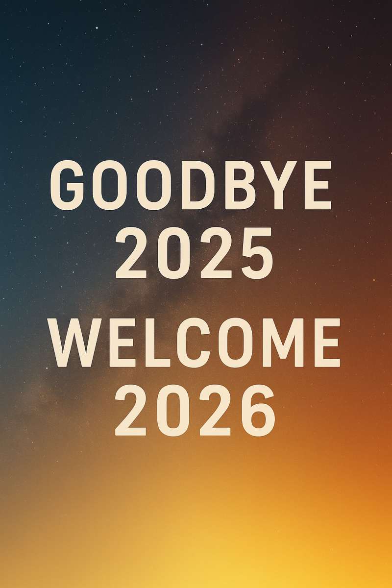 Goodbye 2025 Welcome 2026 New Year 4K Wallpaper - related 8K wallpaper