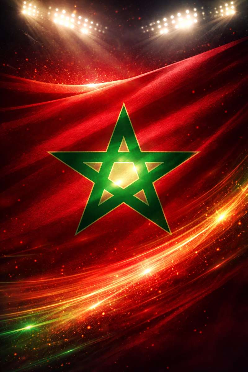 Morocco Flag Football Wallpaper for Phone CAN Edition - free 8K mobile 8k wallpapers wallpaper