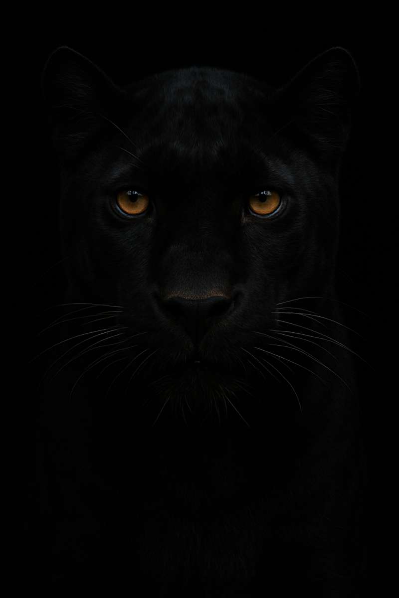 Ultra Black Panther Animal Portrait 8K AMOLED - related 8K wallpaper